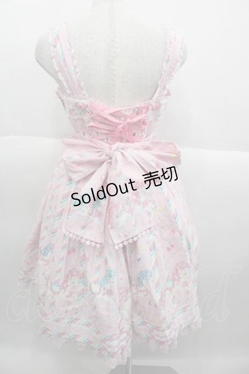 画像2: Angelic Pretty / Sugary Carnivalジャンパースカート  ピンク I-25-09-30-049-AP-OP-SA-ZI (2)