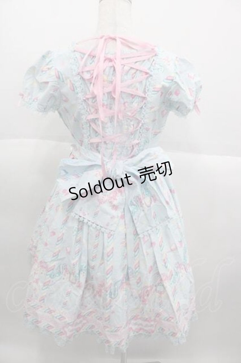 画像2: Angelic Pretty / Sugary Carnivalワンピース  サックス I-25-09-30-050-AP-OP-SA-ZI (2)