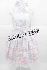 Angelic Pretty / Toy's Donut Dinerジャンパースカート  サックス I-25-09-30-052-AP-OP-SA-ZI