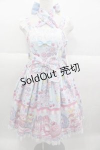 Angelic Pretty / Toy's Donut Dinerジャンパースカート  サックス I-25-09-30-052-AP-OP-SA-ZI