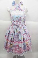 画像1: Angelic Pretty / Toy's Donut Dinerジャンパースカート  サックス I-25-09-30-052-AP-OP-SA-ZI (1)