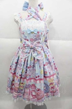 画像1: Angelic Pretty / Toy's Donut Dinerジャンパースカート  サックス I-25-09-30-052-AP-OP-SA-ZI