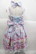 画像2: Angelic Pretty / Toy's Donut Dinerジャンパースカート  サックス I-25-09-30-052-AP-OP-SA-ZI (2)