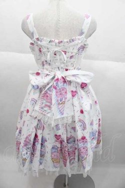 画像2: Angelic Pretty / Decoration Ice Creamジャンパースカート  白 I-25-09-30-053-AP-OP-SA-ZI