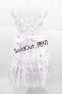 画像2: Angelic Pretty / Decoration Ice Creamジャンパースカート  白 I-25-09-30-053-AP-OP-SA-ZI