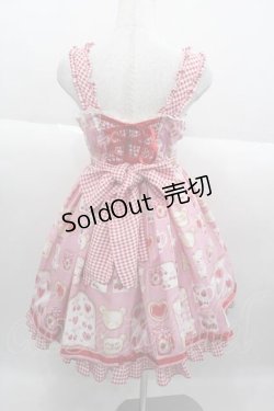 画像2: Angelic Pretty / Sunny Day Brunch BearジャンパースカートSet  ピンク I-25-09-30-054-AP-OP-SA-ZI