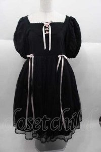 Angelic Pretty / Petit Rose Gardenカットワンピース  黒 I-25-09-30-056-AP-OP-SA-ZI