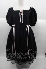 画像1: Angelic Pretty / Petit Rose Gardenカットワンピース  黒 I-25-09-30-056-AP-OP-SA-ZI (1)