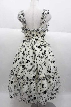 画像2: Angelic Pretty / Girl’s Heartジャンパースカート  アイボリーＸ黒 I-25-09-30-057-AP-OP-SA-ZI