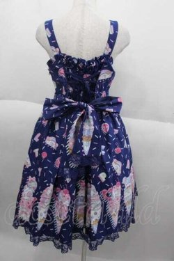 画像2: Angelic Pretty / Decoration Ice Creamジャンパースカート  ネイビー I-25-09-30-059-AP-OP-SA-ZI