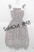 Angelic Pretty / Holiday Collectionジャンパースカート  赤Ｘ黒 I-25-09-30-060-AP-OP-SA-ZI