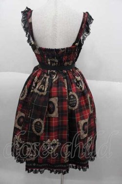 画像2: Angelic Pretty / Holiday Collectionジャンパースカート  赤Ｘ黒 I-25-09-30-060-AP-OP-SA-ZI