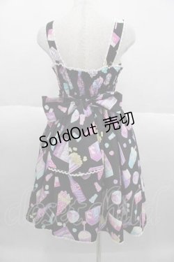 画像2: Angelic Pretty / Fancy Candyジャンパースカート  黒 I-25-09-30-062-AP-OP-SA-ZI