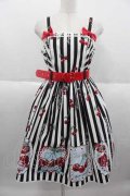 Angelic Pretty / Cherry Stampジャンパースカート  黒 I-25-09-30-063-AP-OP-SA-ZI