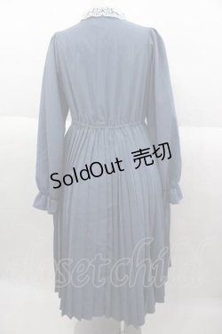 画像2: m petit by misako / AM*レースエリプリーツワンピース M 青 I-25-09-30-067-LO-OP-SA-ZI