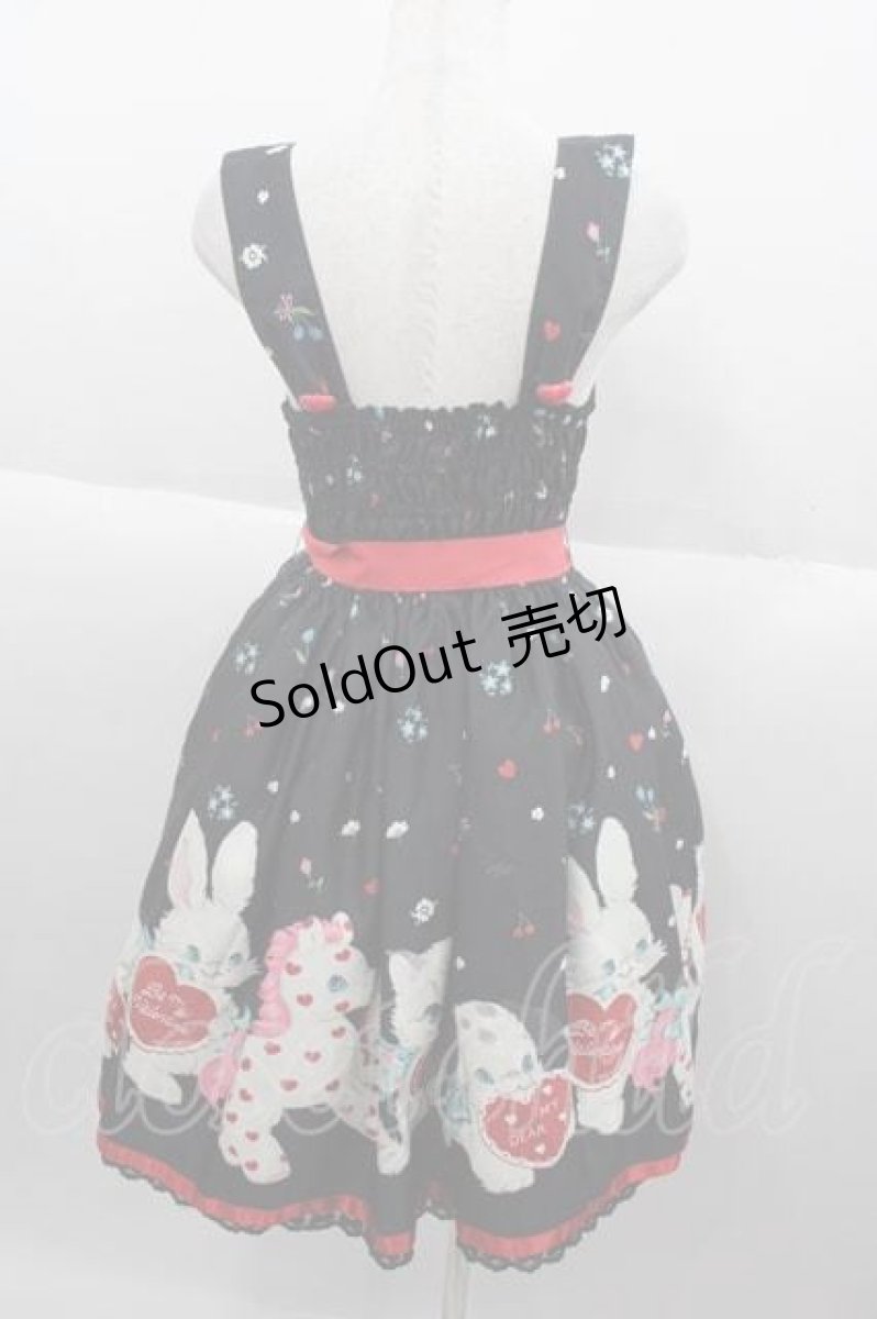 画像2: Ms LUTRA / RED Heart dolls Dress  黒 I-25-09-30-071-LO-OP-SA-ZI (2)