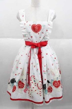 画像1: Ms LUTRA / RED Heart dolls Dress  白 I-25-09-30-073-LO-OP-SA-ZI