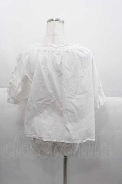 画像2: F&A / ストライプバラ刺繍ブラウス  ホワイト I-25-09-30-008-LO-BL-SA-ZI