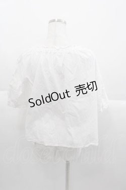 画像2: F&A / ストライプバラ刺繍ブラウス  ホワイト I-25-09-30-008-LO-BL-SA-ZI