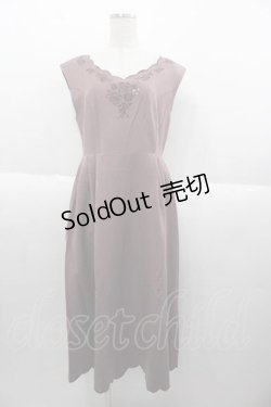 画像1: an another angelus / ローズカットワーク刺繍ジャンパースカート  ピンクブラウン I-25-09-30-082-CA-OP-SA-ZI