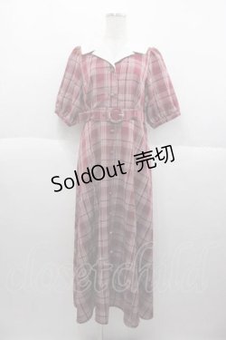 画像1: DearMyLoveRose / オープンカラーオトナフレンチワンピース 3L ボルドー I-25-09-30-087-EL-OP-SA-ZI