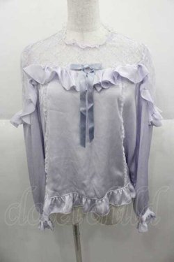 画像1: Angelic Pretty / Lacy Frillブラウス  ラベンダー I-25-09-30-010-AP-BL-SA-ZI