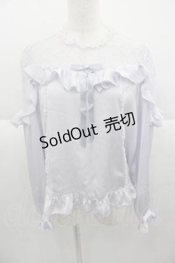 画像1: Angelic Pretty / Lacy Frillブラウス  ラベンダー I-25-09-30-010-AP-BL-SA-ZI