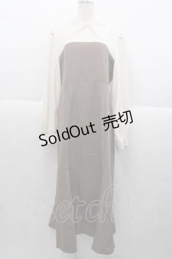 画像1: DearMyLoveRose / マーメイドクラシカルワンピース LL ブラウン I-25-09-30-089-EL-OP-SA-ZI