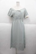 LOLITAその他(お買取対象外) / レース襟フロントボタン半袖ワンピース  ミント I-25-09-30-092-LO-OP-SA-ZI