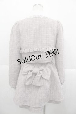 画像3: NOEMIE / お嬢さんキラキラツイードセットアップ M ピンク I-25-09-30-095-LO-OP-SA-ZI