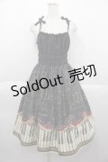 Enchantlic Enchantilly / アンティークエレガンスピアノジャンパースカート  黒 I-25-09-30-097-LO-OP-SA-ZI