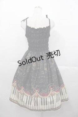 画像2: Enchantlic Enchantilly / アンティークエレガンスピアノジャンパースカート  黒 I-25-09-30-097-LO-OP-SA-ZI