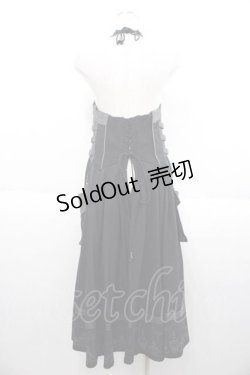 画像2: Ozz oneste / 薔薇刺繍ロングベスト  黒Ｘグレー I-25-09-30-098-OO-TO-SA-ZI