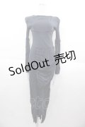 alice auaa / 楊柳切替ワンピース 3 黒 I-25-09-30-100-AA-OP-SA-ZI
