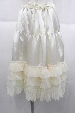 画像1: BABY,THE STARS SHINE BRIGHT / レースフリルペチコート  生成り I-25-09-30-104-BA-SK-SA-ZI