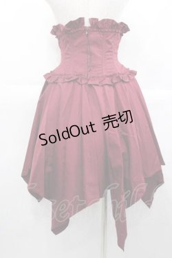 画像2: ALICE and the PIRATES / アルビダコルセットスカート  ボルドー I-25-09-30-105-PA-SK-SA-ZI