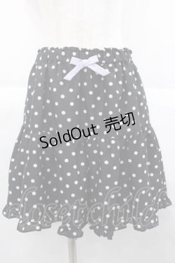 画像1: MILK / Merryスカート  黒Ｘ白 I-25-09-30-108-ML-SK-SA-ZI