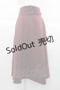 an another angelus / ウエストレースコルセットフレアースカート  ボルドー I-25-09-30-111-CA-SK-SA-ZI