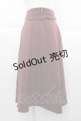an another angelus / ウエストレースコルセットフレアースカート  ボルドー I-25-09-30-111-CA-SK-SA-ZI