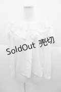 MILK / Kittenブラウス  白 I-25-09-30-013-ML-BL-SA-ZI