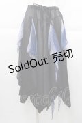 CIVARIZE / レイヤードスカートパンツ  黒Ｘ青 I-25-09-30-118-GO-PA-SA-ZI