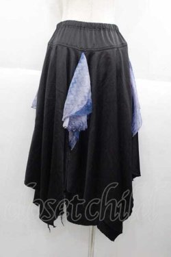 画像2: CIVARIZE / レイヤードスカートパンツ  黒Ｘ青 I-25-09-30-118-GO-PA-SA-ZI