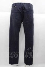 画像2: 【SALE】ALGONQUINS / レオパード柄パンツ  黒Ｘ青 I-25-09-30-121-AL-PA-SA-ZT207 (2)
