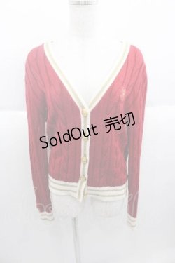 画像1: Angelic Pretty / Bunny Collegeカーディガン  赤 I-25-09-30-017-AP-TO-SA-ZI