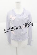 Angelic Pretty / リボンビジューニットカーディガン  ラベンダー I-25-09-30-020-AP-TO-SA-ZI