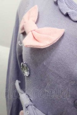 画像2: Angelic Pretty / リボンビジューニットカーディガン  ラベンダー I-25-09-30-020-AP-TO-SA-ZI