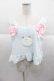 画像1: Nile Perch / くまさんボアノースリーブトップス  サックスＸピンク I-25-09-30-021-LO-TO-SA-ZI (1)