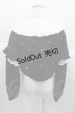 画像2: Rojita / 2WAYカラーハート刺繍スウエット  ブラック I-25-09-30-023-LO-TO-SA-ZI