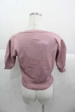画像2: F&A / パンジーリボン刺繍カーディガン  ラベンダー I-25-09-30-024-LO-TO-SA-ZI
