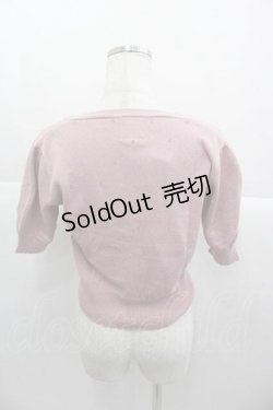 画像2: F&A / パンジーリボン刺繍カーディガン  ラベンダー I-25-09-30-024-LO-TO-SA-ZI